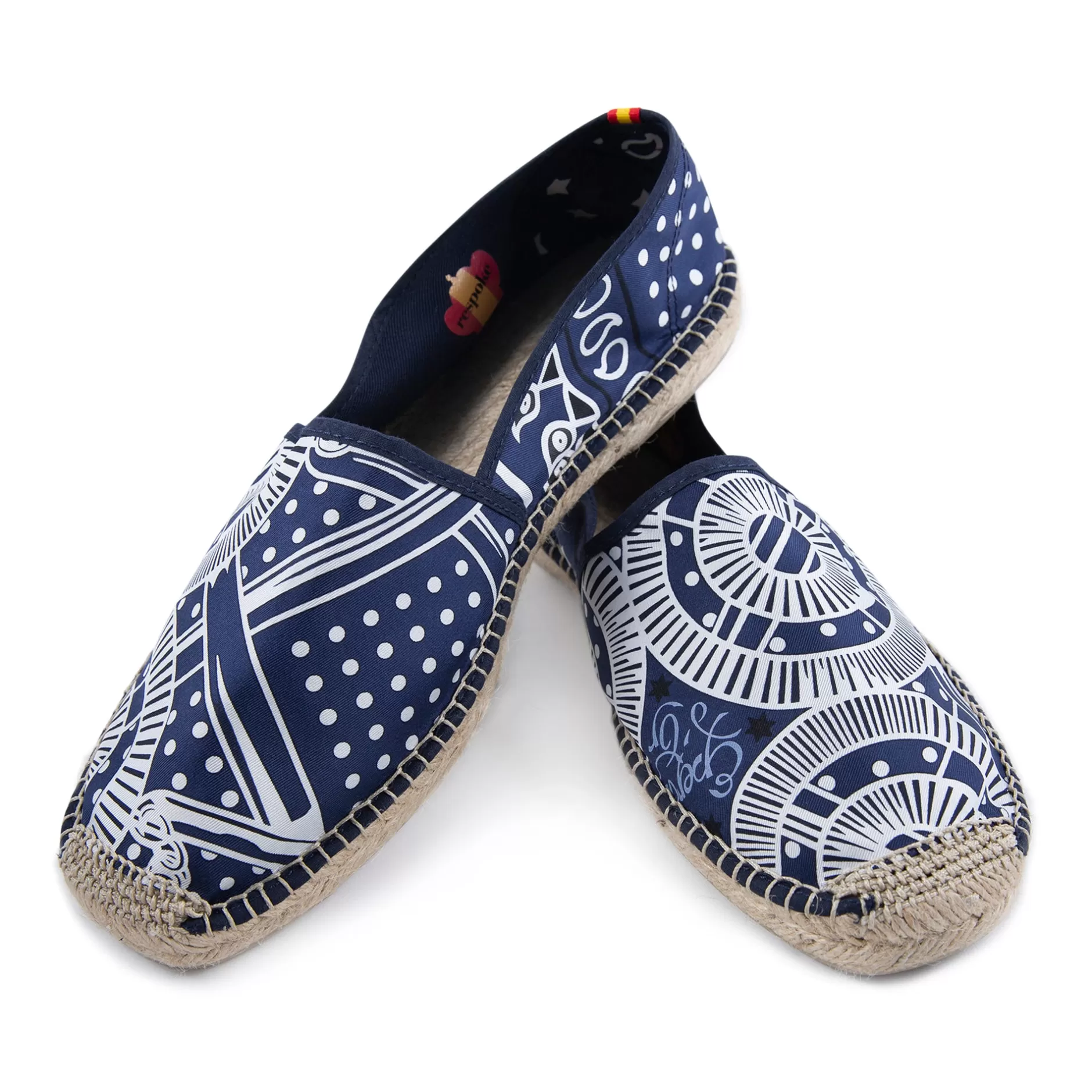 Respoke Footwear*Alana Navy Classic Espadrilles