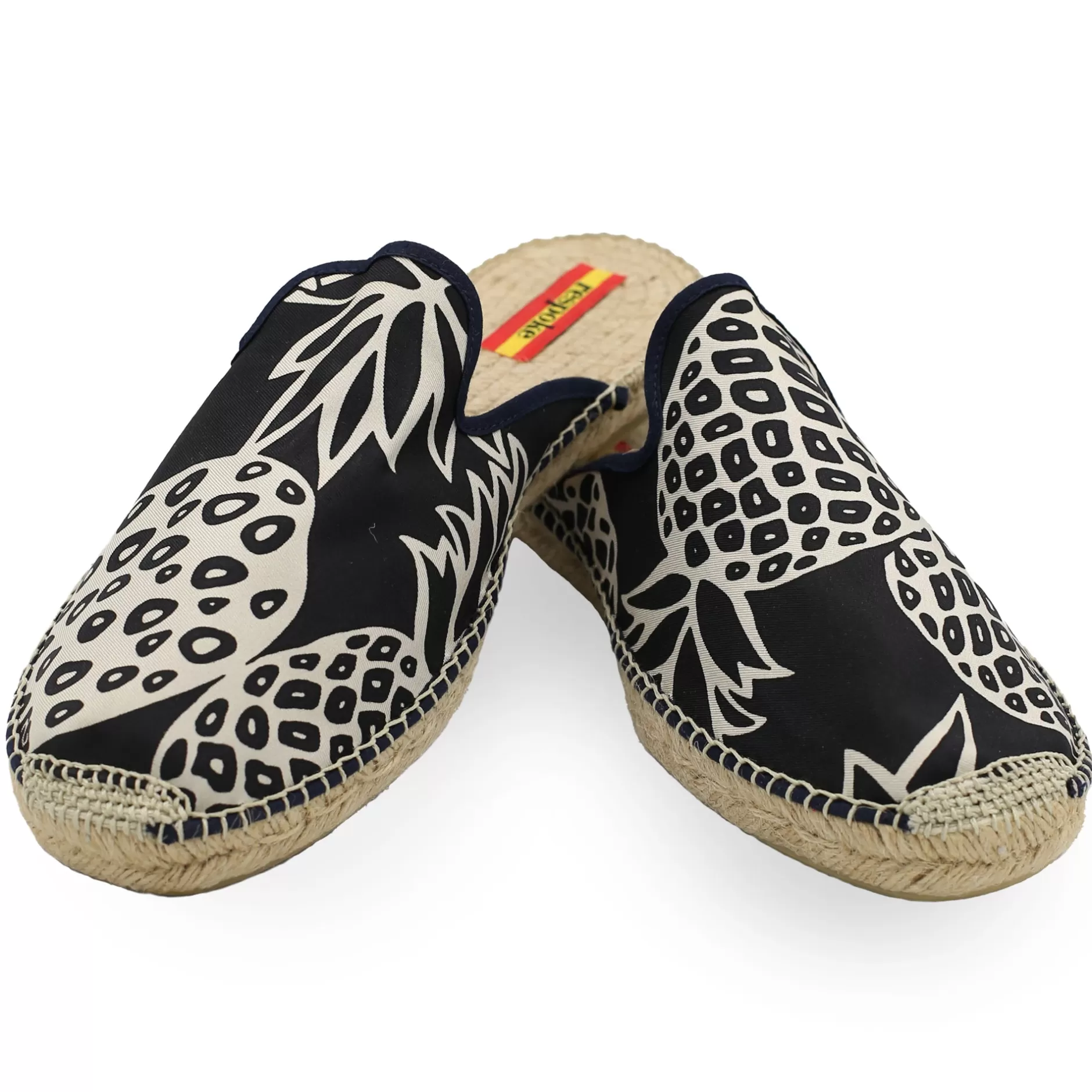 Respoke Footwear*Ananas Black Mule Espadrilles