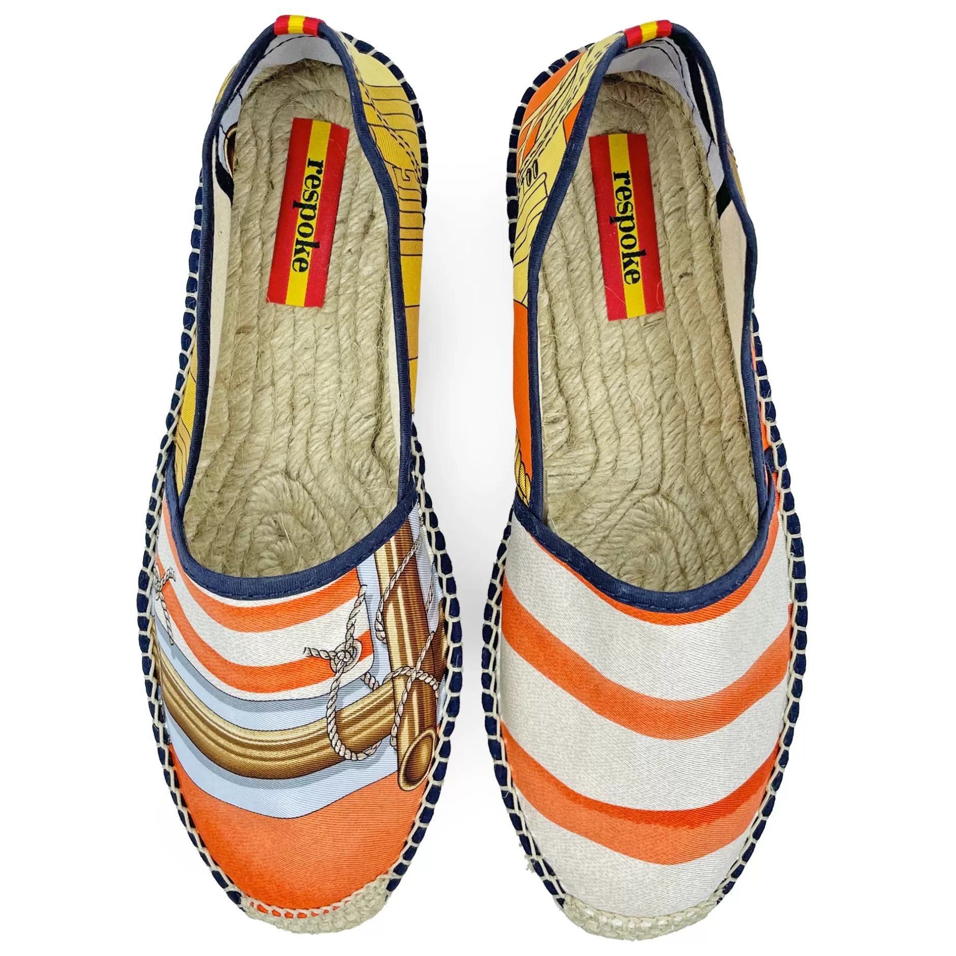 Respoke Footwear*Bandiera Prouet Orange Classic Espadrilles