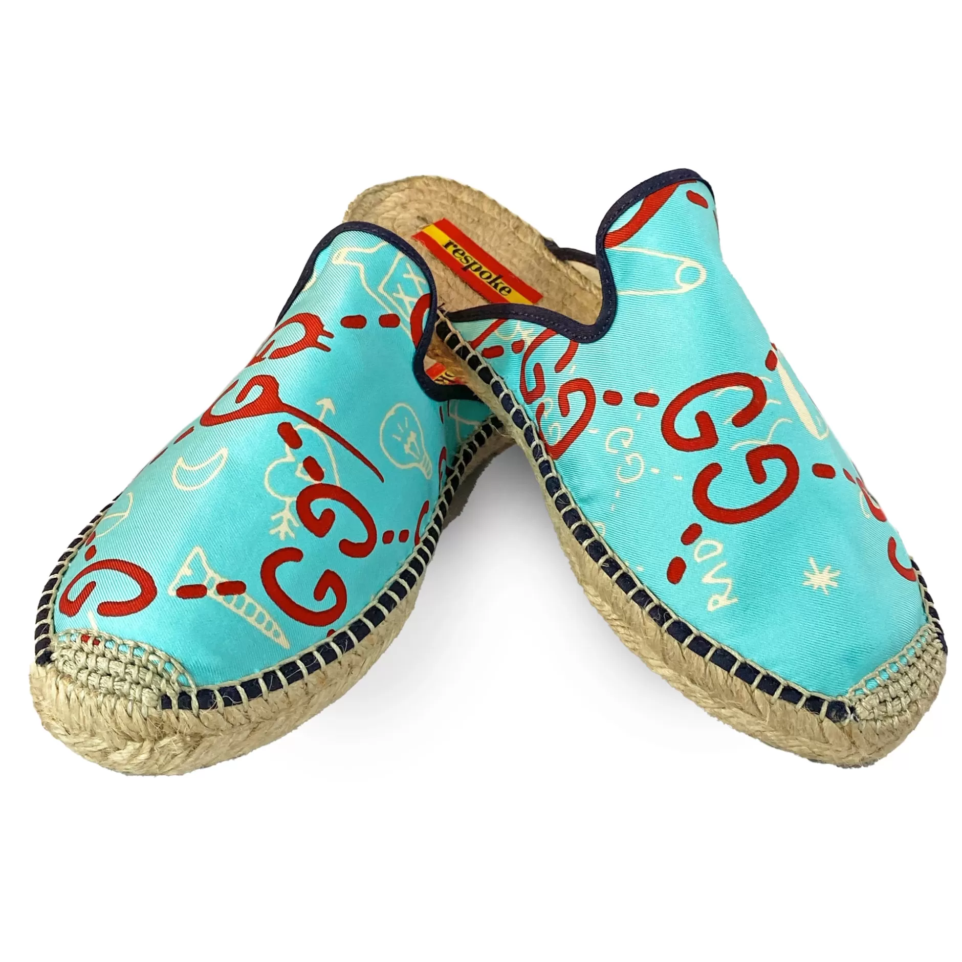 Respoke Footwear*Belen Turquoise Mule Espadrilles