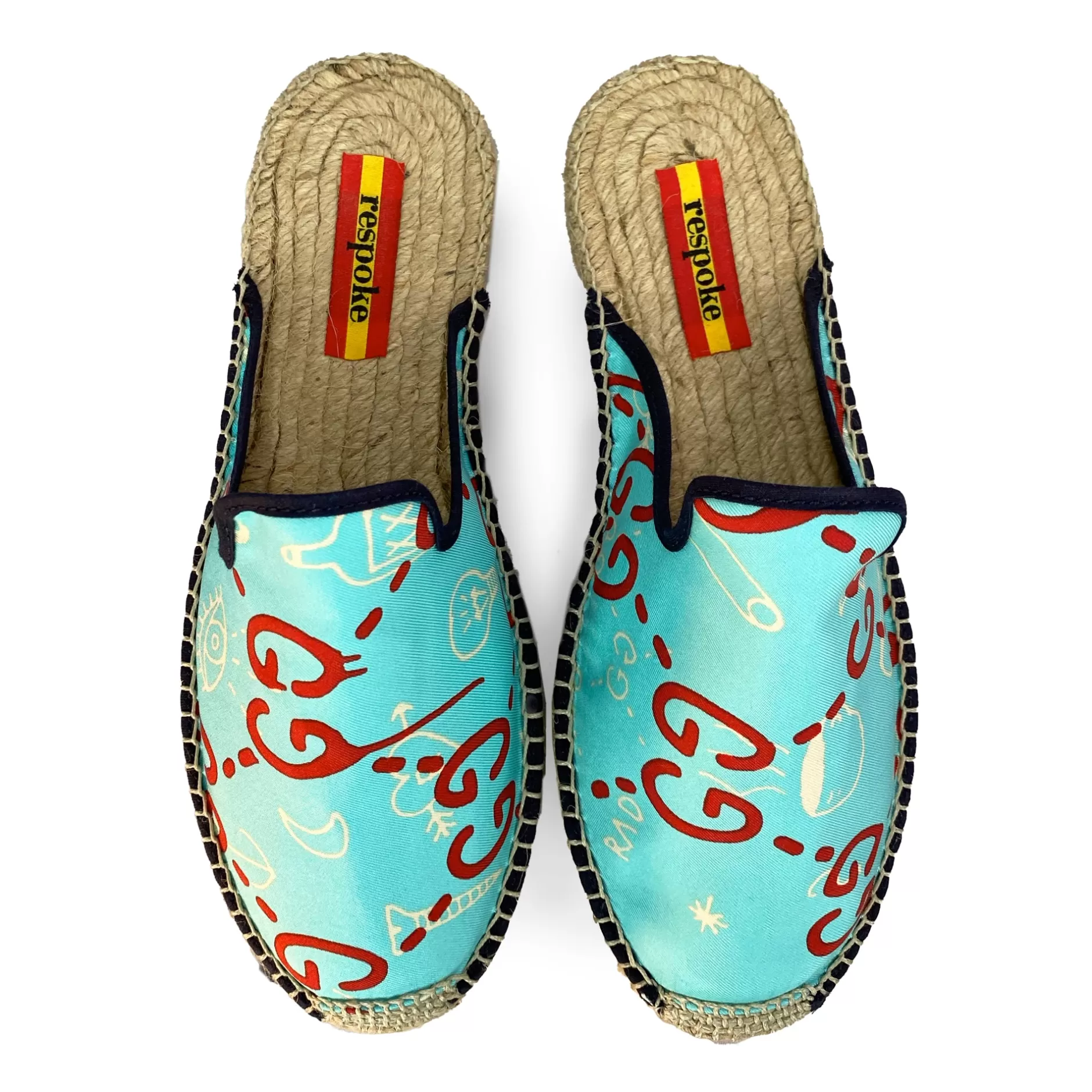 Respoke Footwear*Belen Turquoise Mule Espadrilles