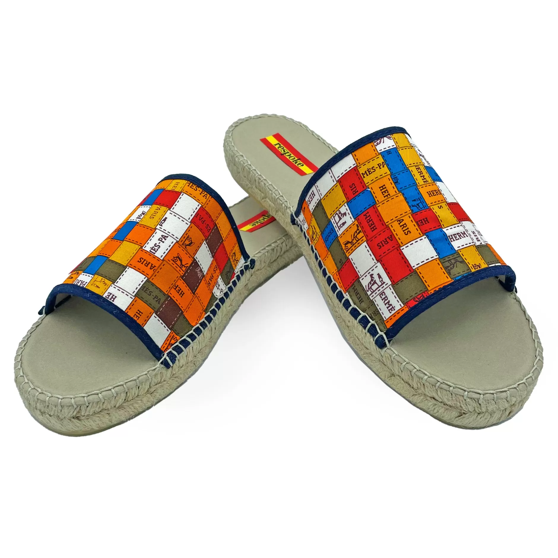 Respoke Footwear*Carre Orange/Blue Flip-Flop