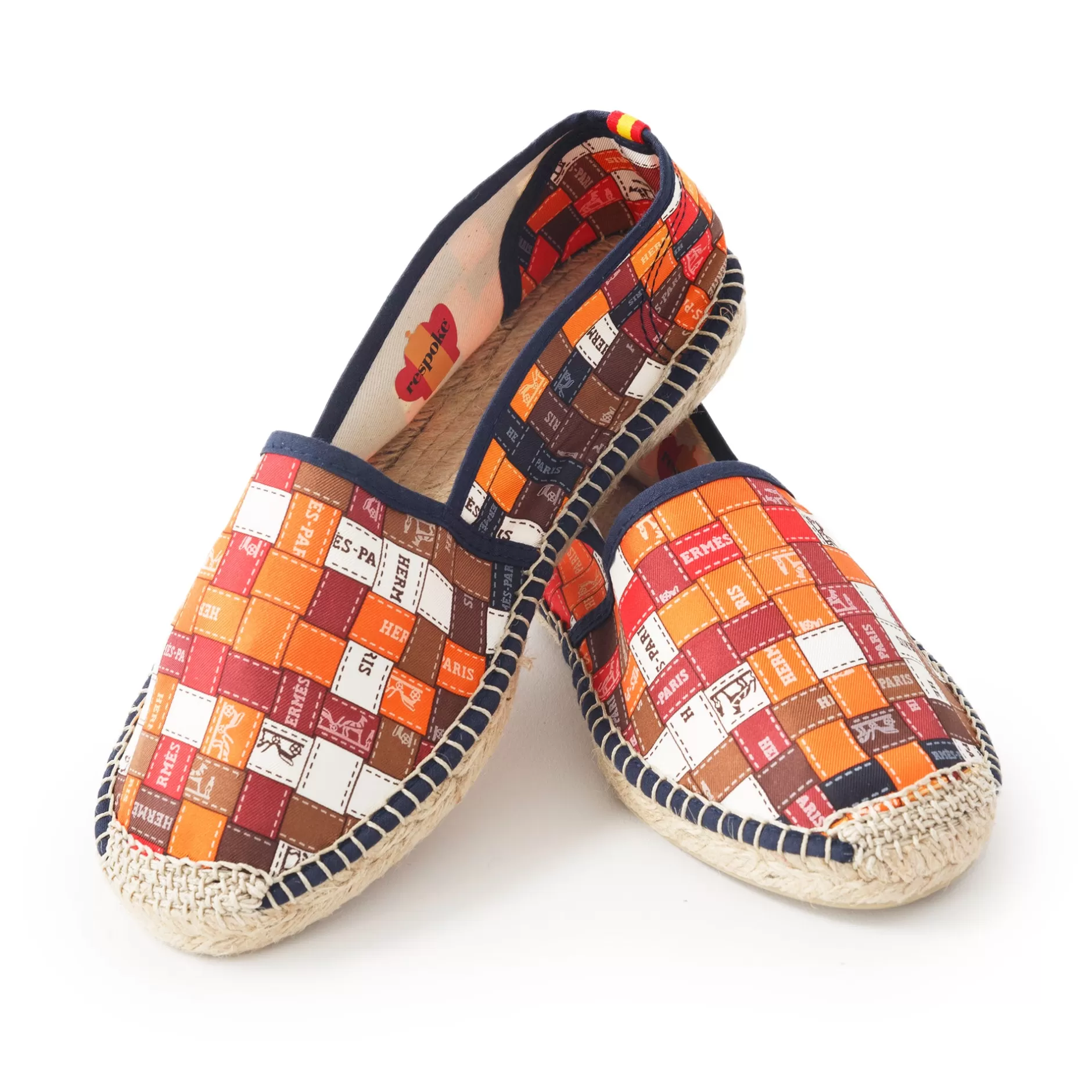 Respoke Footwear*Carre Orange/Brown Classic Espadrilles