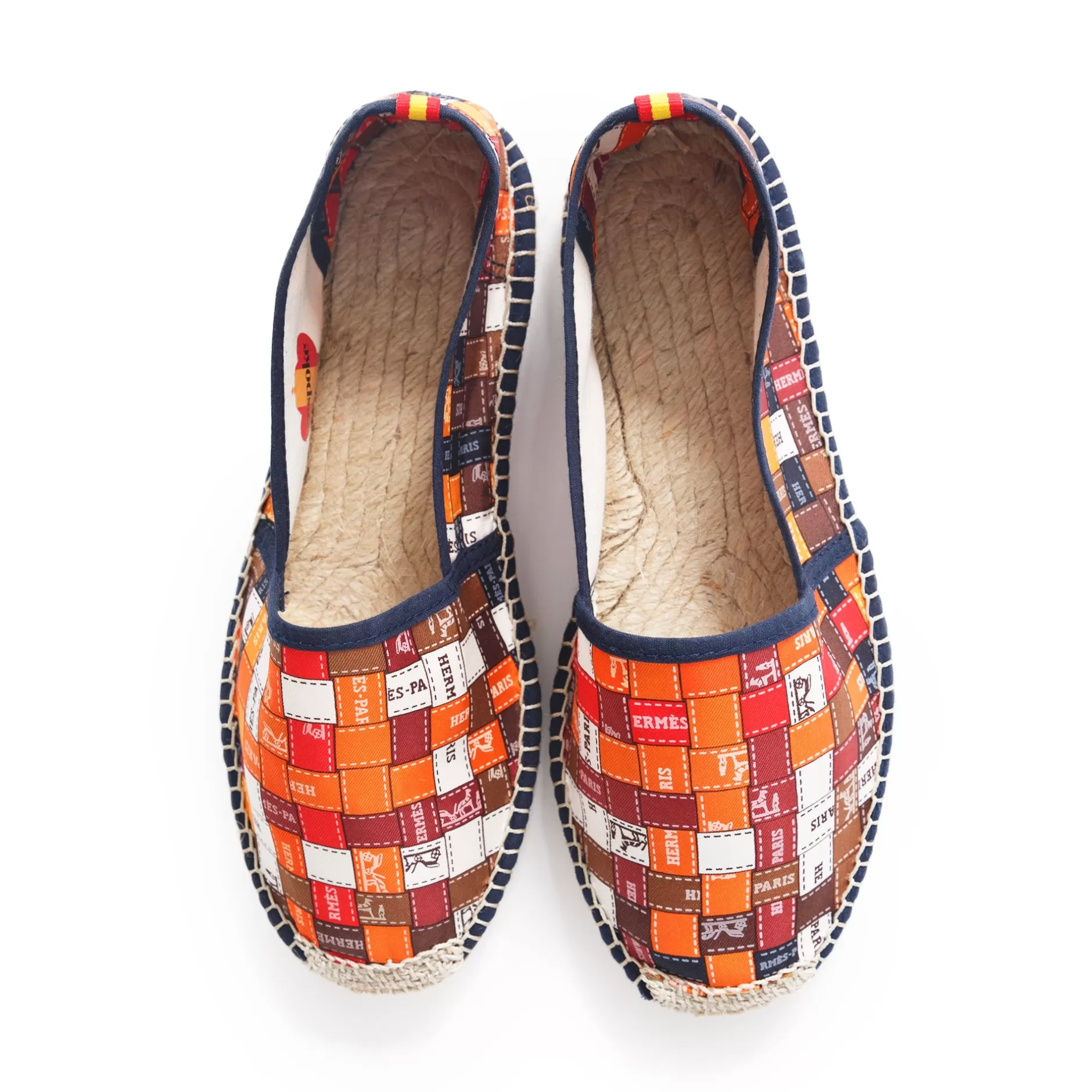 Respoke Footwear*Carre Orange/Brown Classic Espadrilles