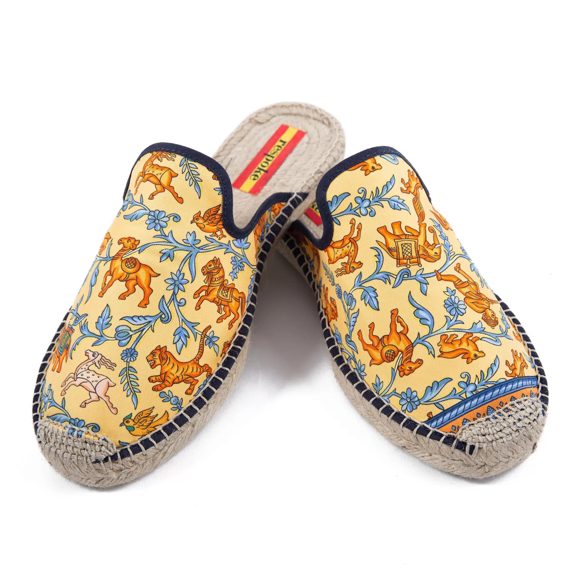 Respoke Footwear*Chasse Yellow Mule Espadrilles