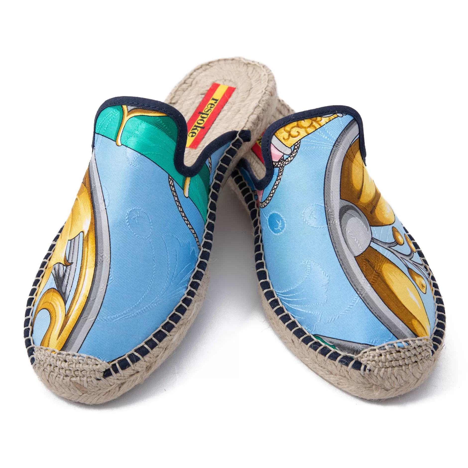 Respoke Footwear*Daimyo Blue Mule Espadrilles