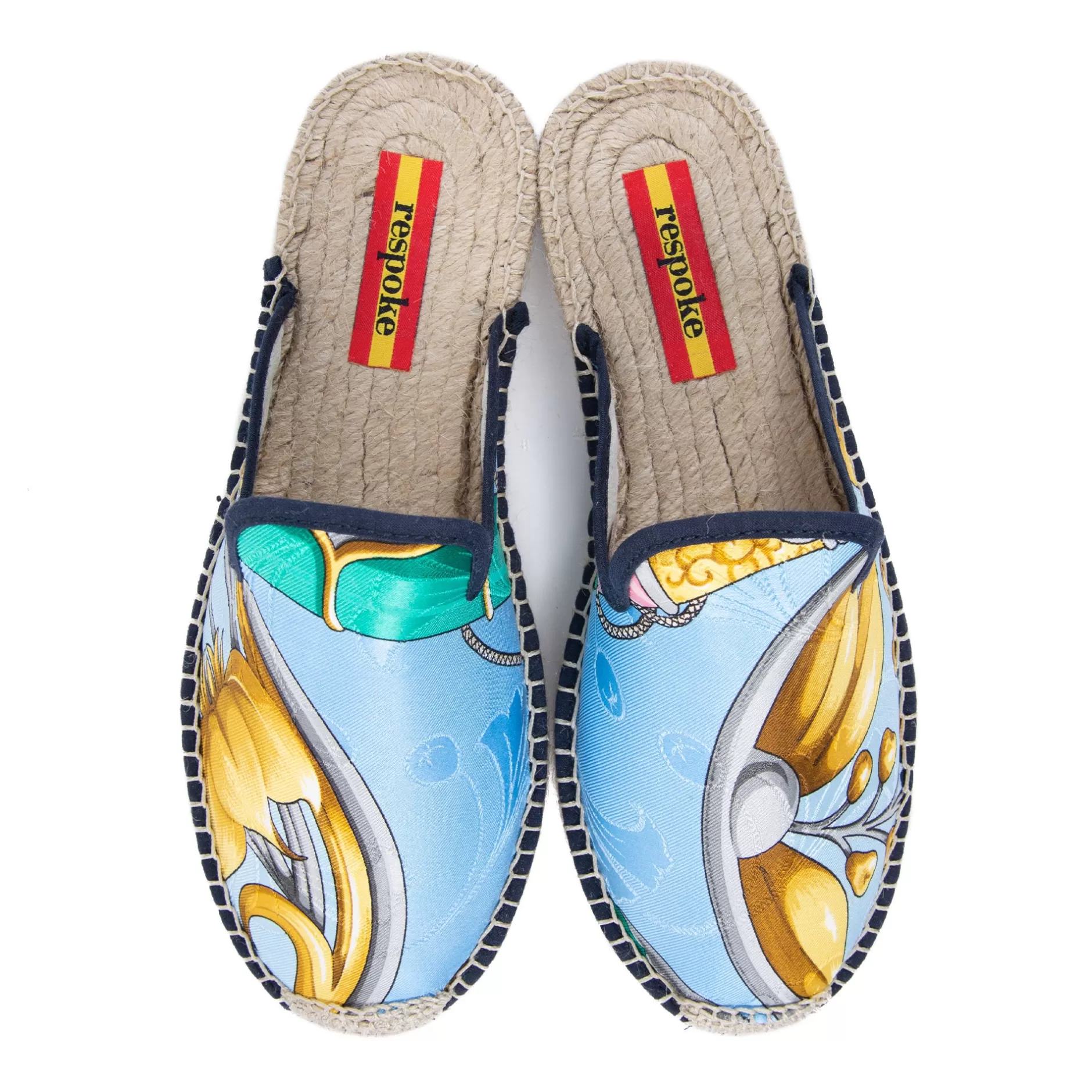 Respoke Footwear*Daimyo Blue Mule Espadrilles