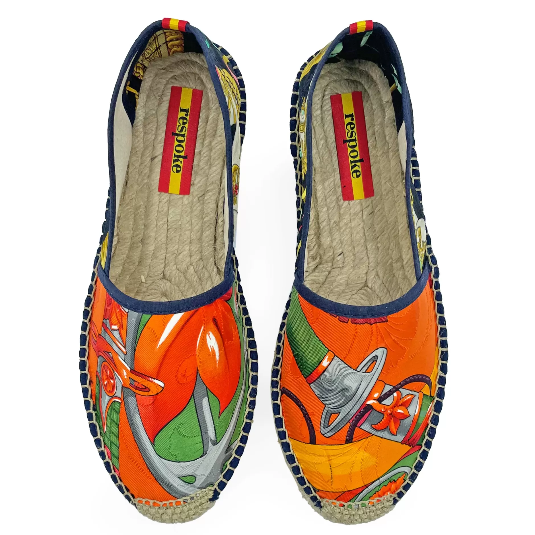 Respoke Footwear*Daimyo Luna Orange Espadrilles