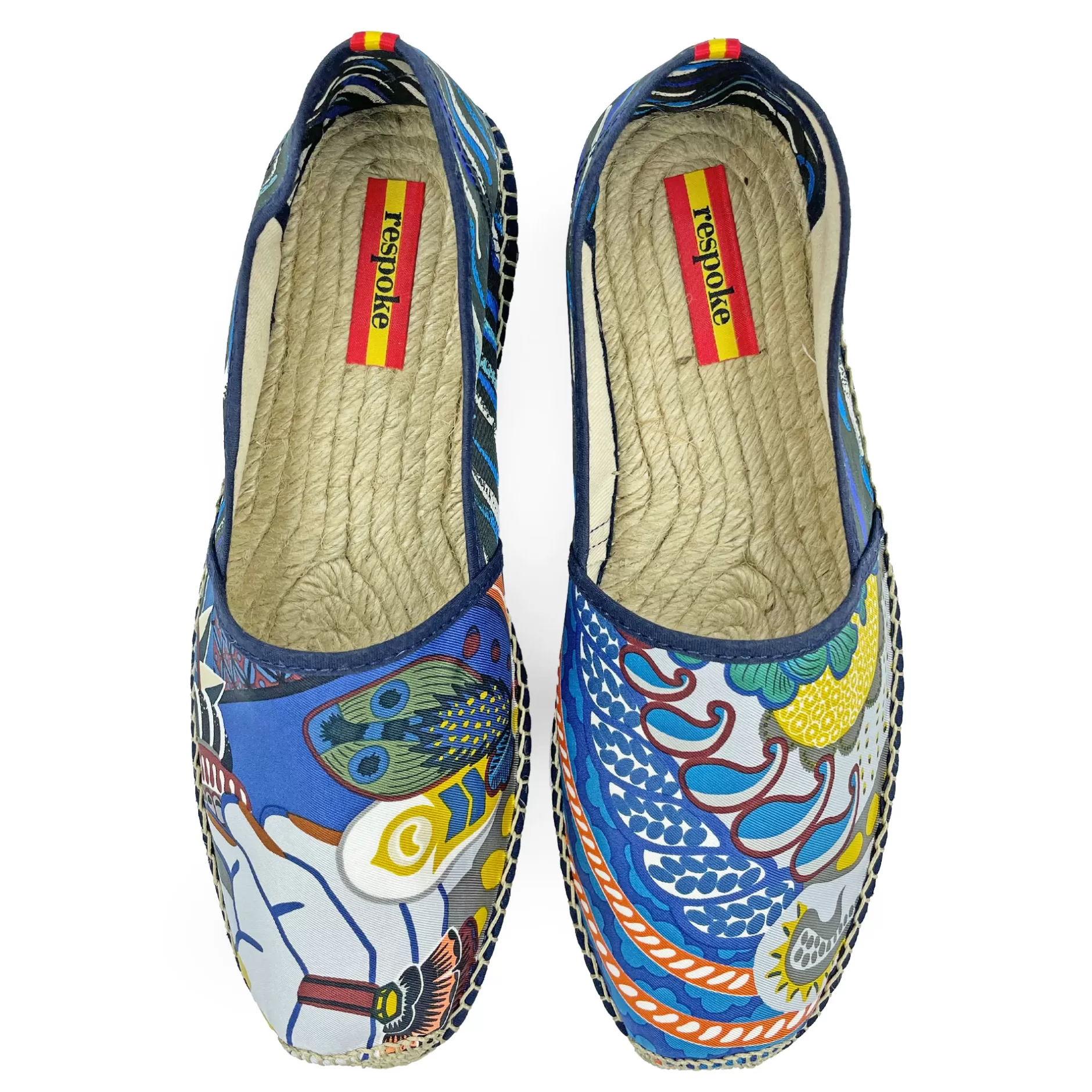 Respoke Footwear*Duo Gloria Blue Classic Espadrilles