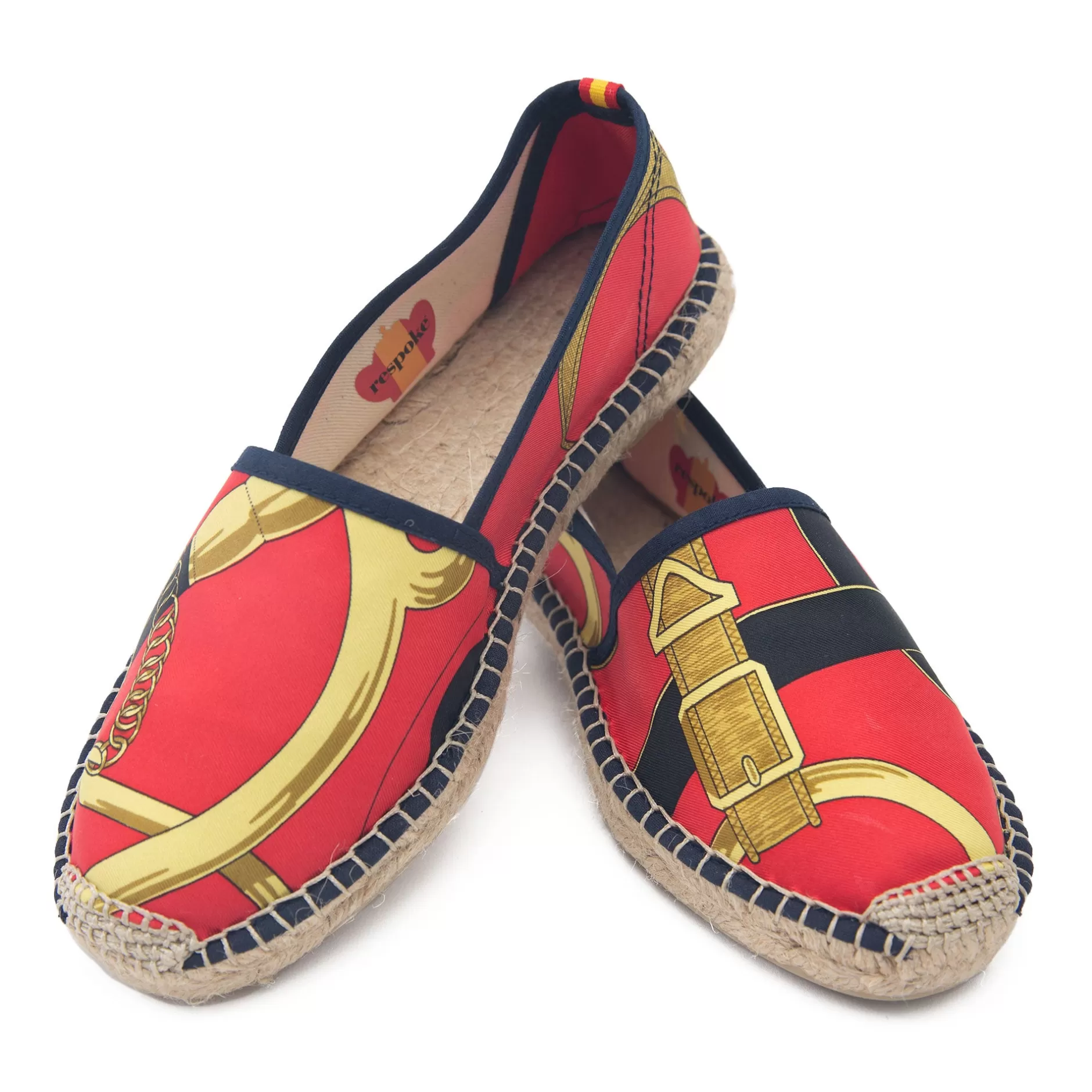 Respoke Footwear*Eperon Red/Black Classic Espadrilles