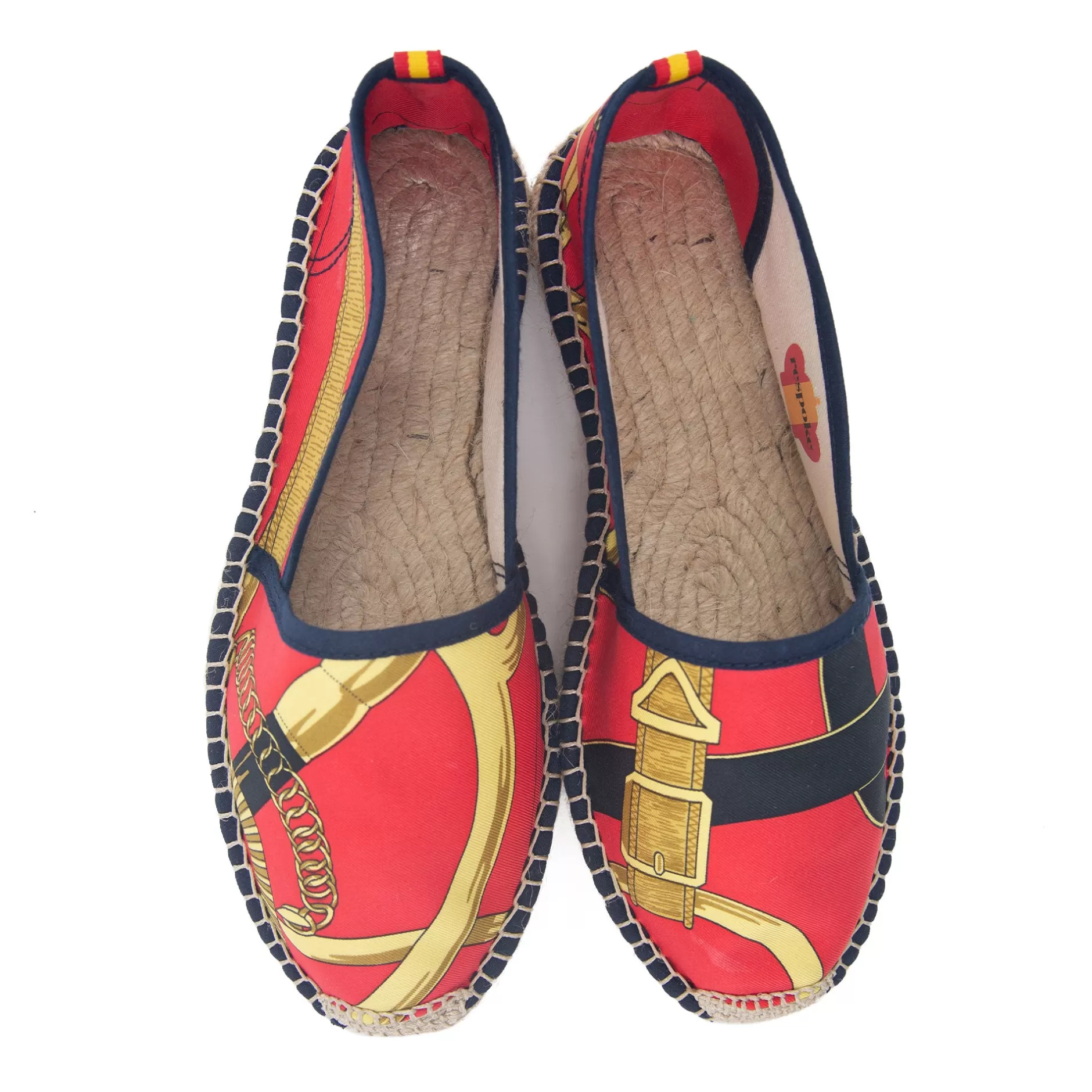 Respoke Footwear*Eperon Red/Black Classic Espadrilles