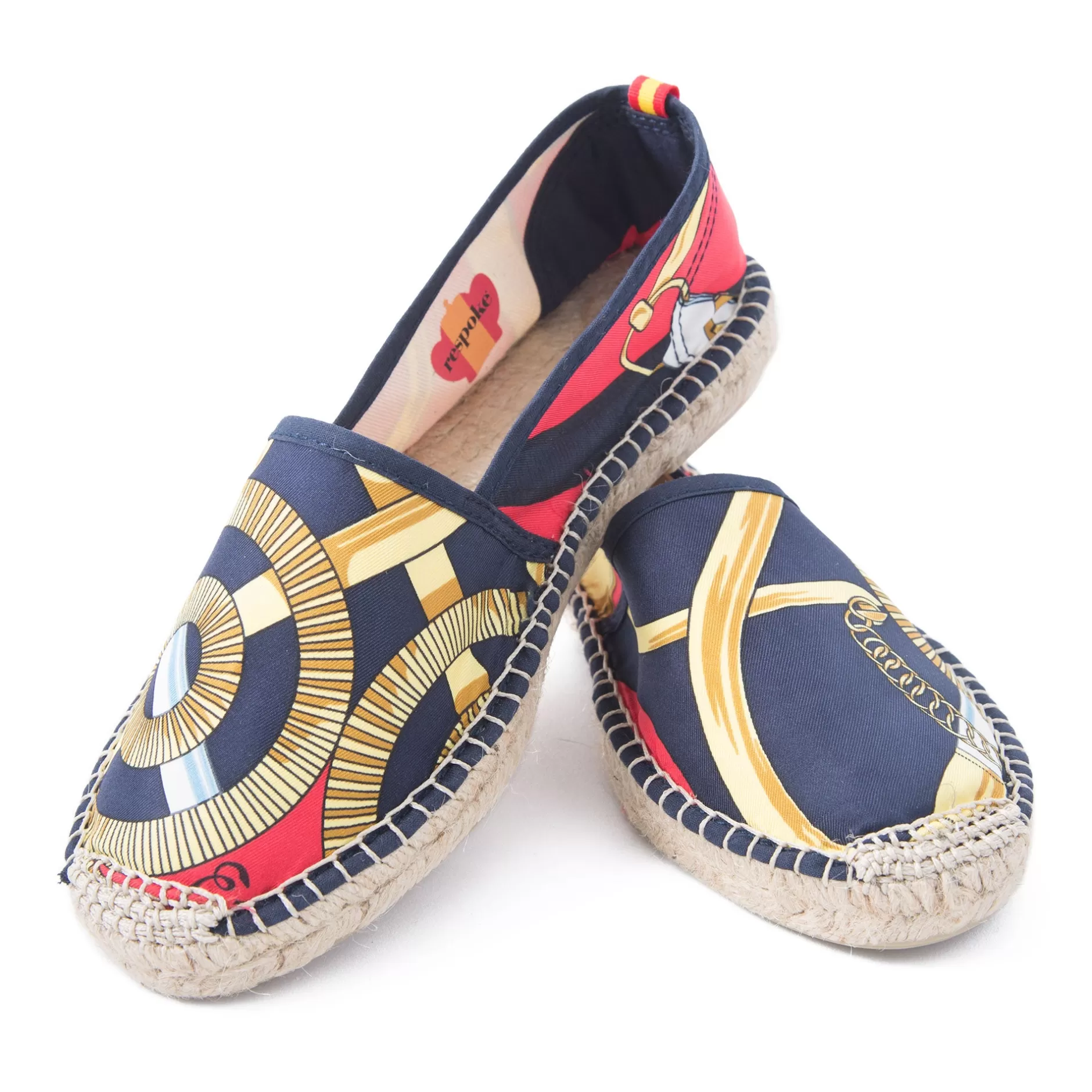 Respoke Footwear*Eperon Red/Navy Classic Espadrilles