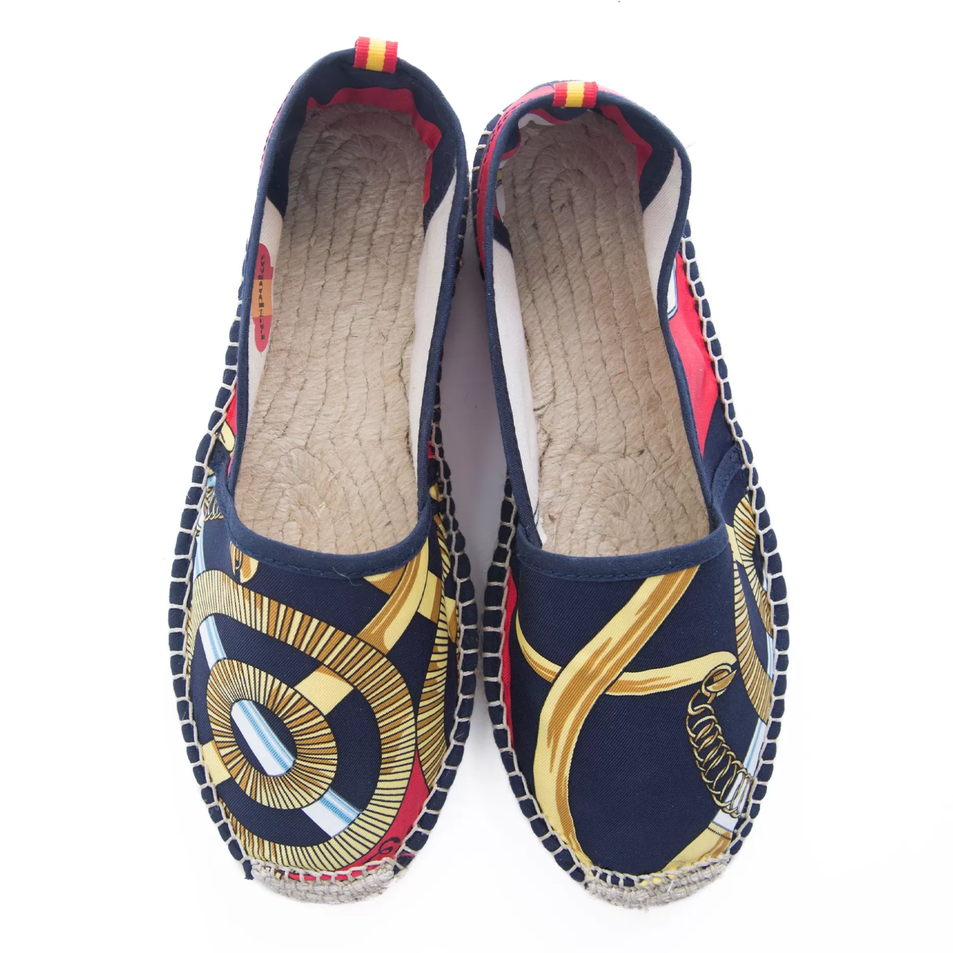 Respoke Footwear*Eperon Red/Navy Classic Espadrilles