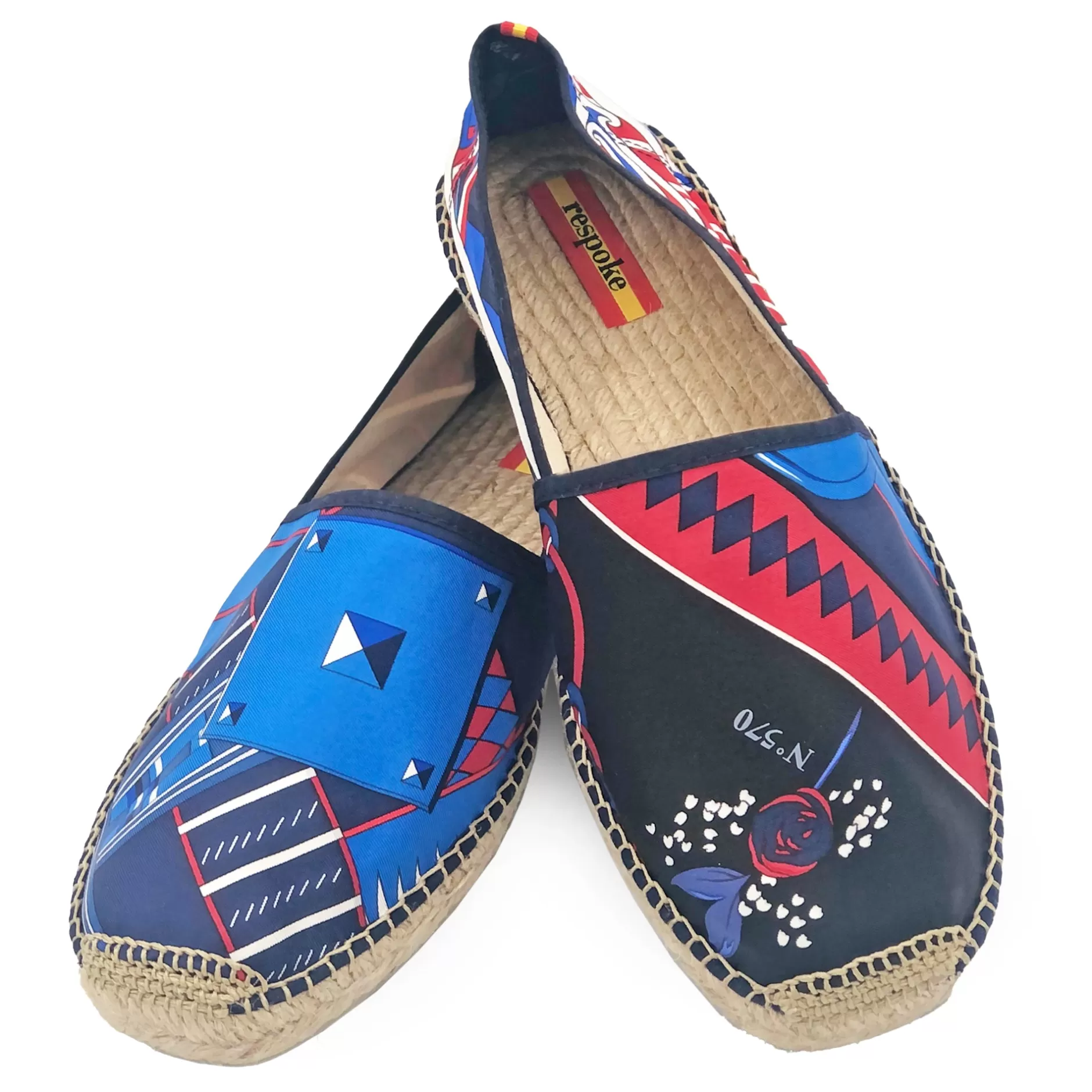 Respoke Footwear*Flots Kawa Blue Classic Espadrilles