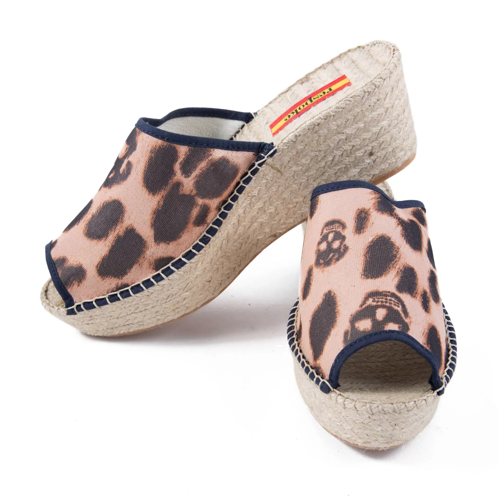 Respoke Footwear*Francesca Leopard Modern Wedge Espadrilles