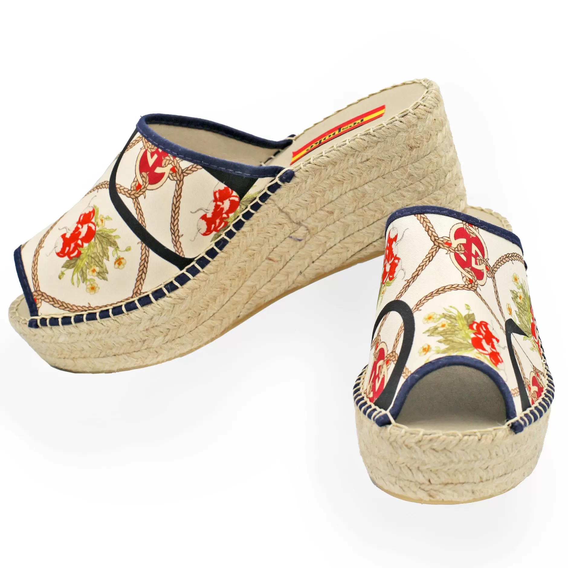 Respoke Footwear*Insetto White Modern Wedge Espadrilles