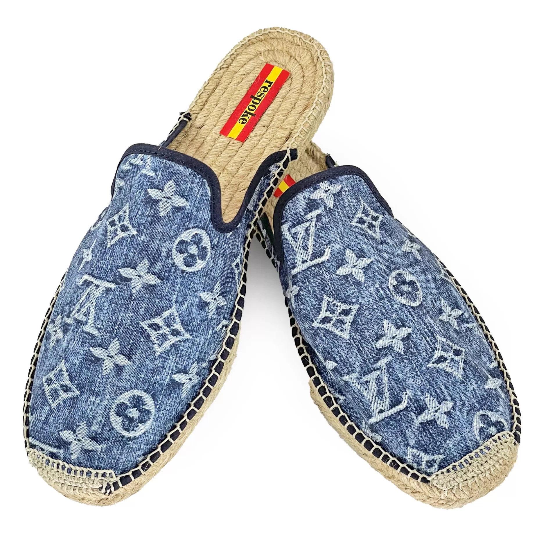 Respoke Footwear*Jean Blue Mule Espadrilles