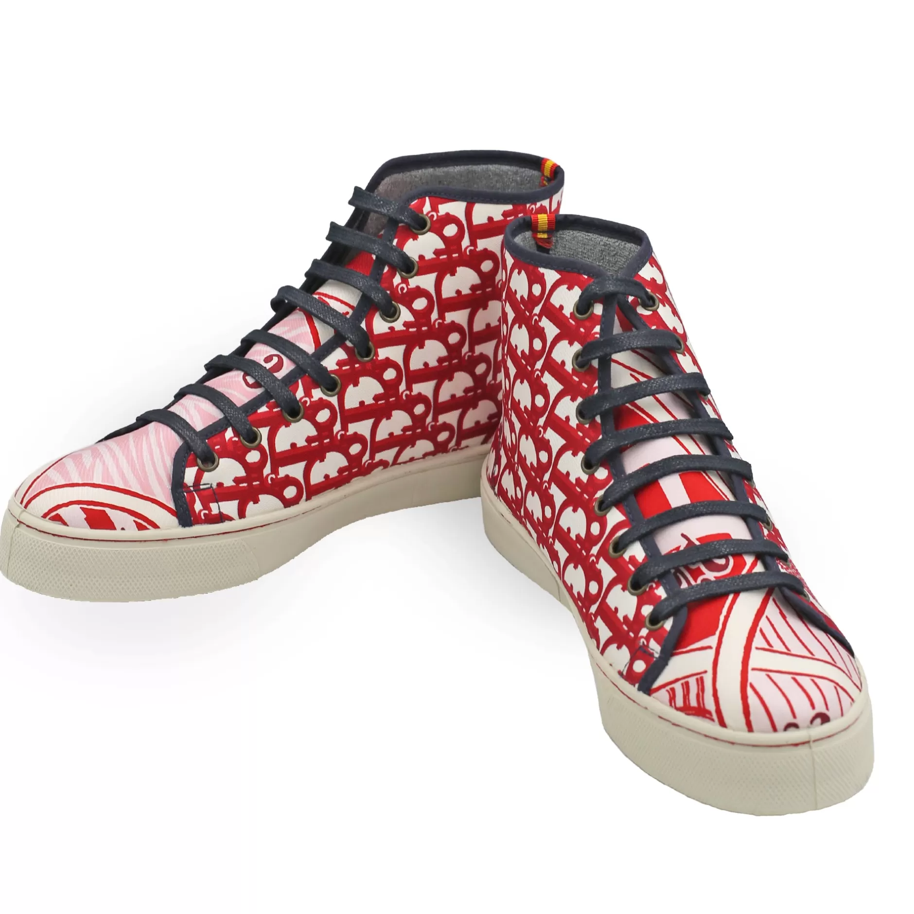 Respoke Footwear*Jeu Oblique Red Hi-Top