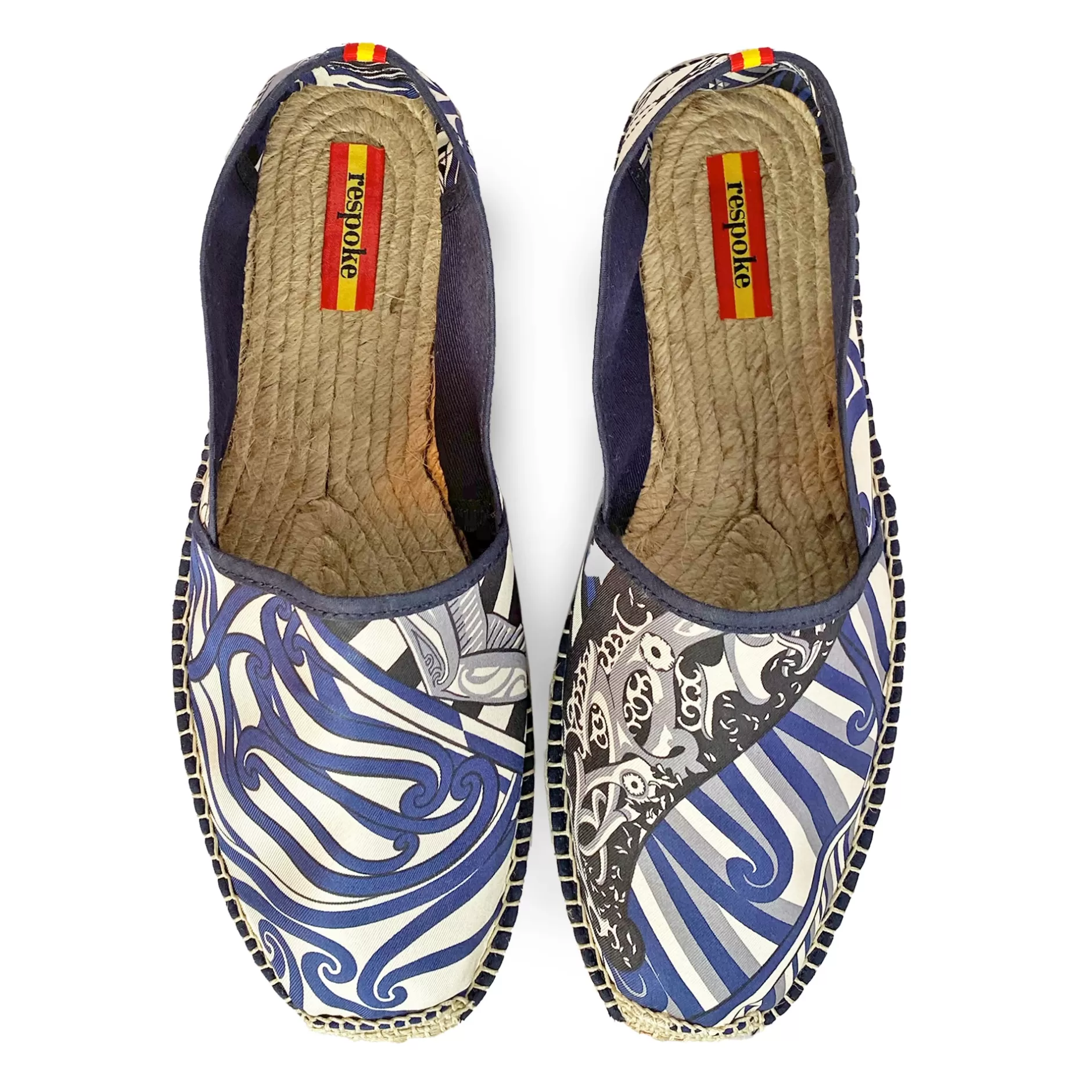 Respoke Footwear*Kawa Blue Classic Espadrilles