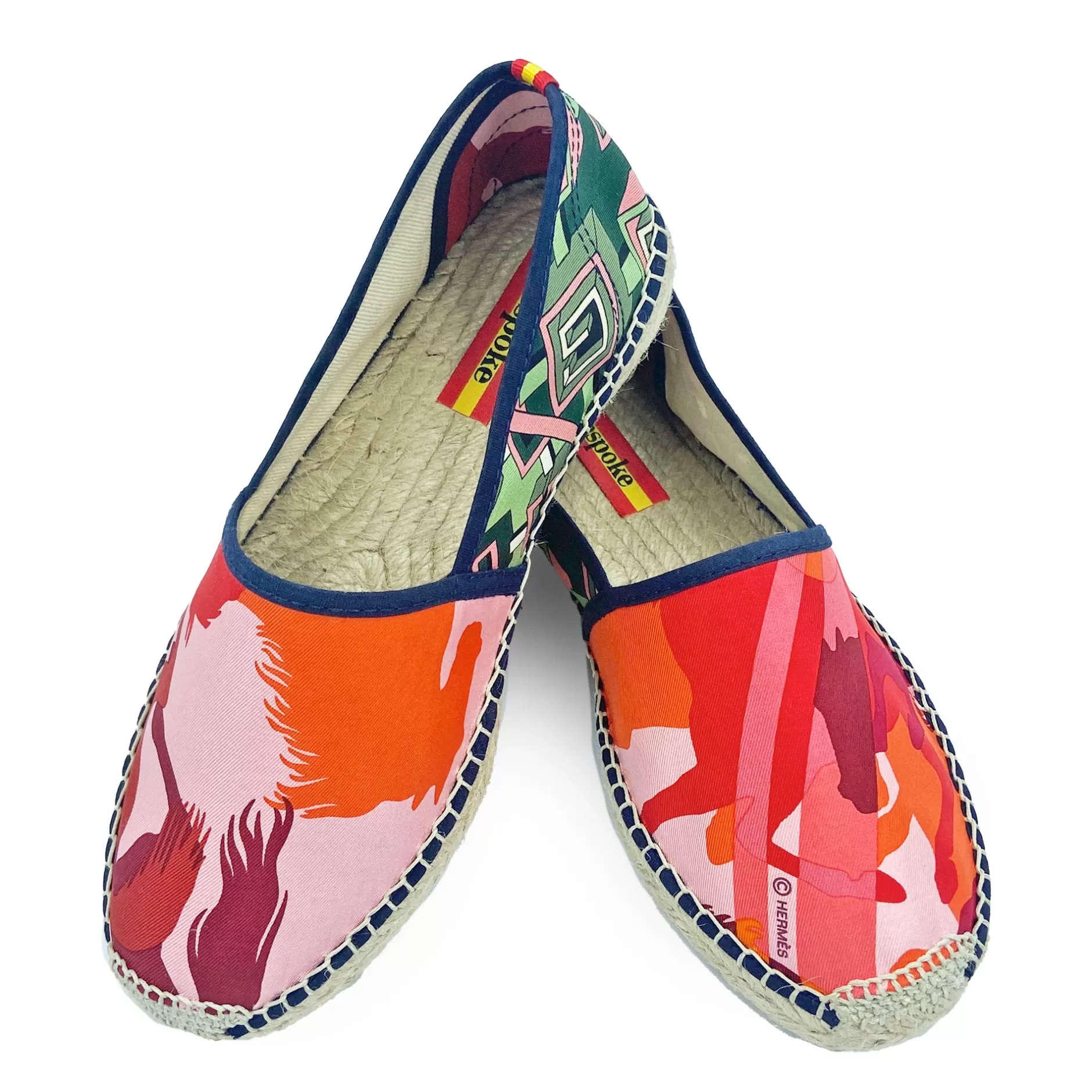 Respoke Footwear*Lupita Pink/Gren Mash-Up Espadrilles