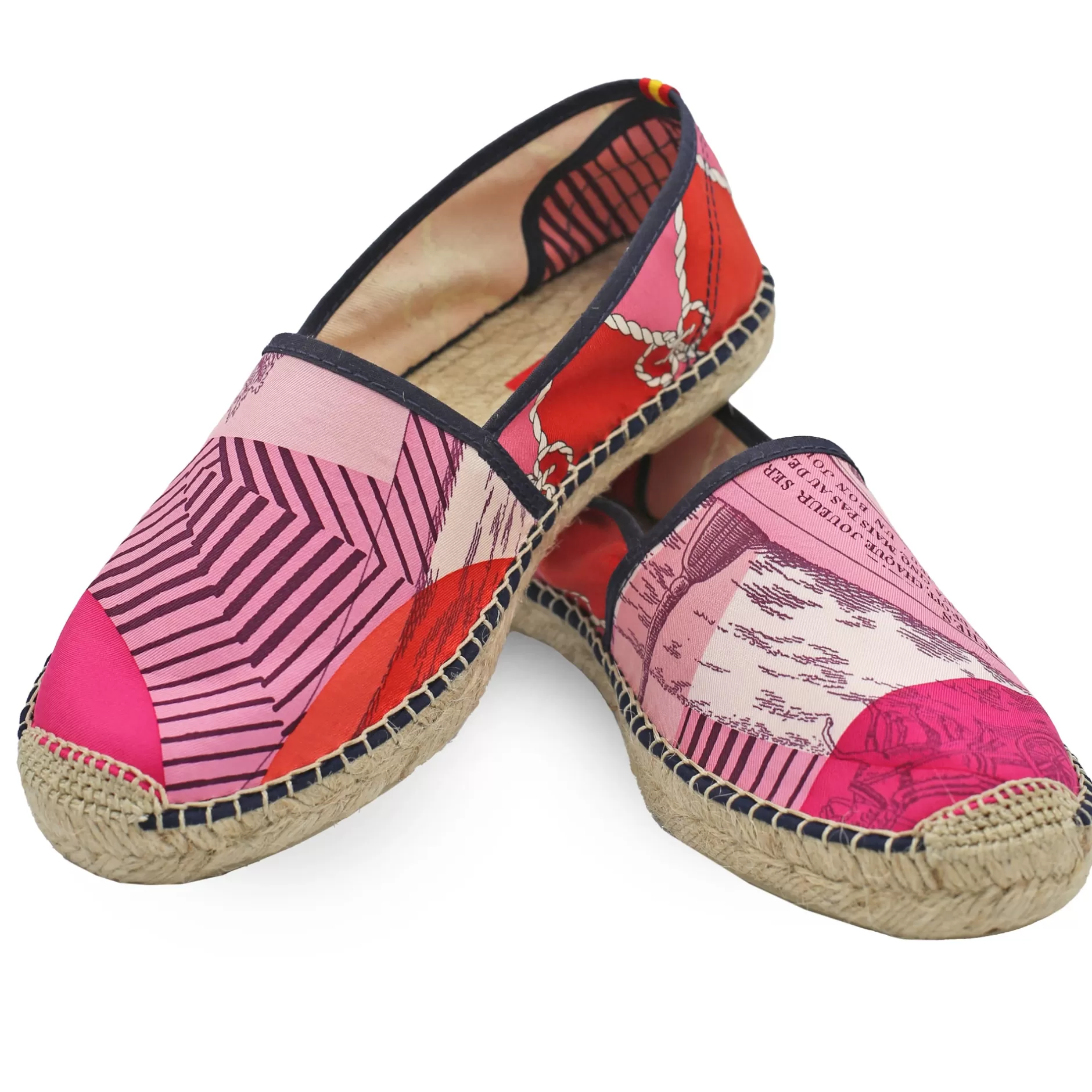 Respoke Footwear*Omnibus Corda Pink Classic Espadrilles