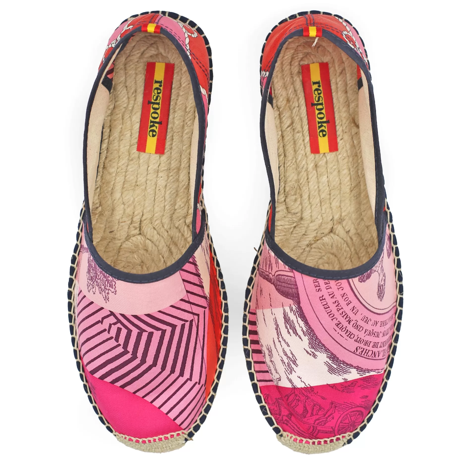 Respoke Footwear*Omnibus Corda Pink Classic Espadrilles